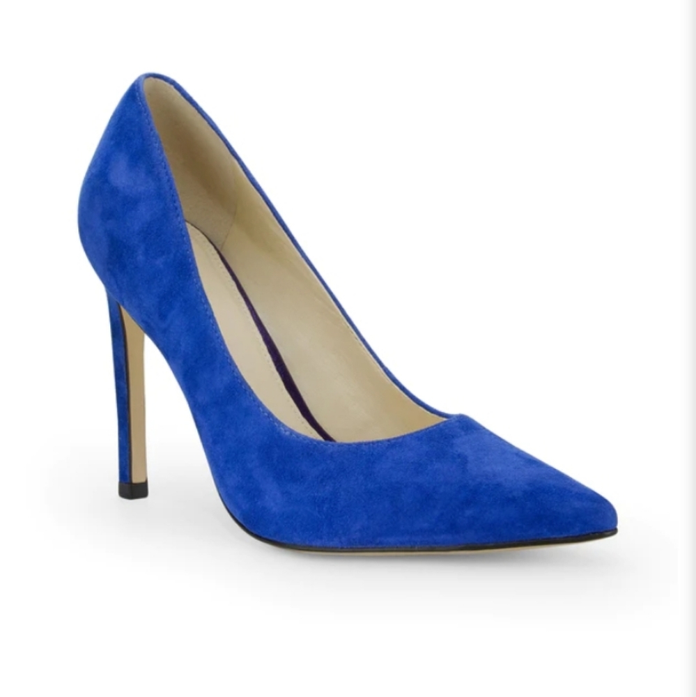 Nine West Tatiana Blue Suede Pumps